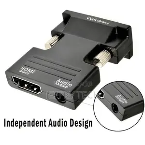 Hdmi to Vga Female to Male Adapter (Black)