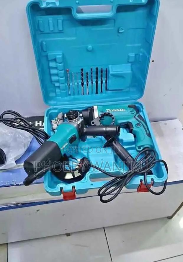 Makita Electric Drill Grinder Set, Corded Makita Combo Set