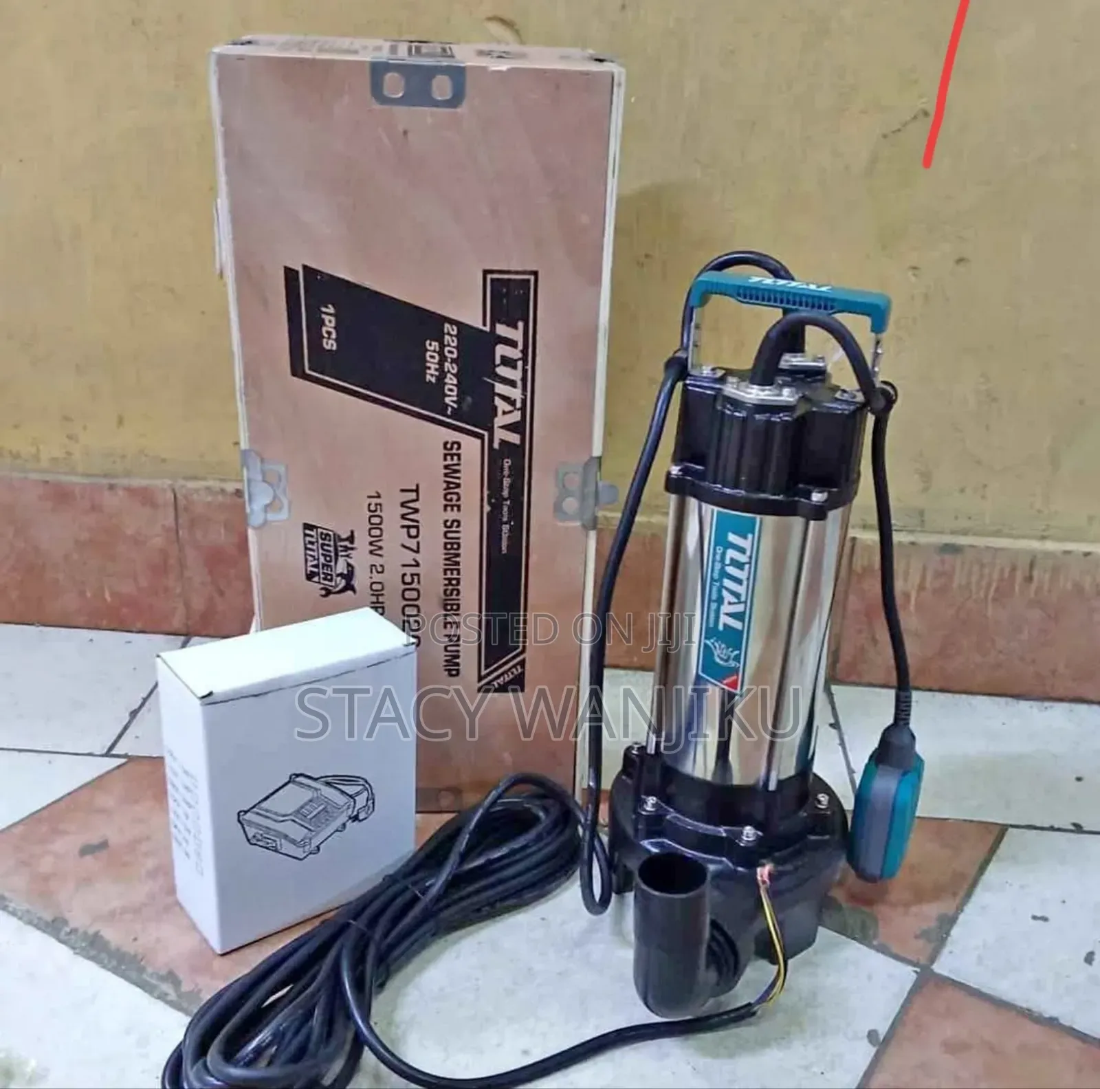Total Sewage Submersible Pump 2hp14.5m Head Inbuilt Blade Cut Particle