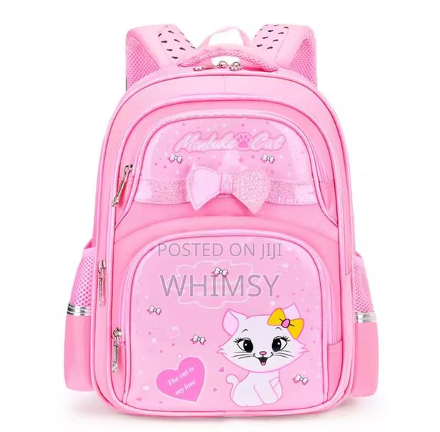 Pink Waterproof Quality Kitty Children School Bag*