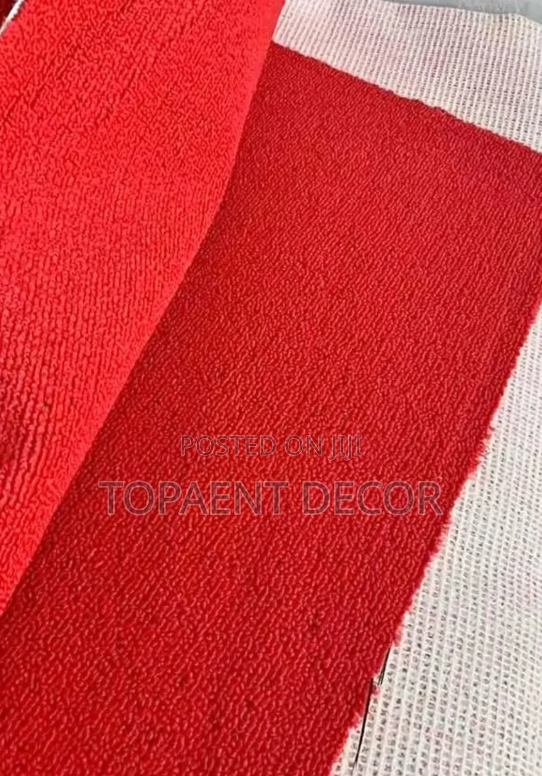 Plain Red Executive Office and Homes Delta 4mm Wall to Wall Carpet