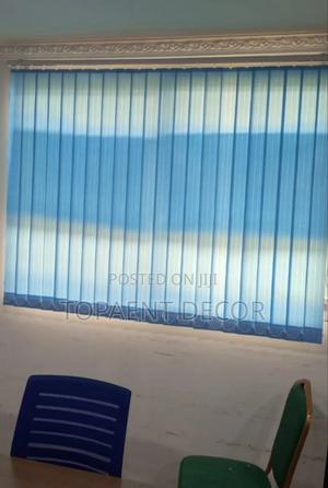 Ocean Blue Window Vertical Blinds for Sunlight - thumbnail 2