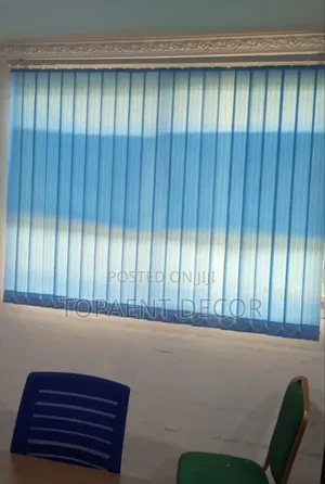 Ocean Blue Window Vertical Blinds for Sunlight