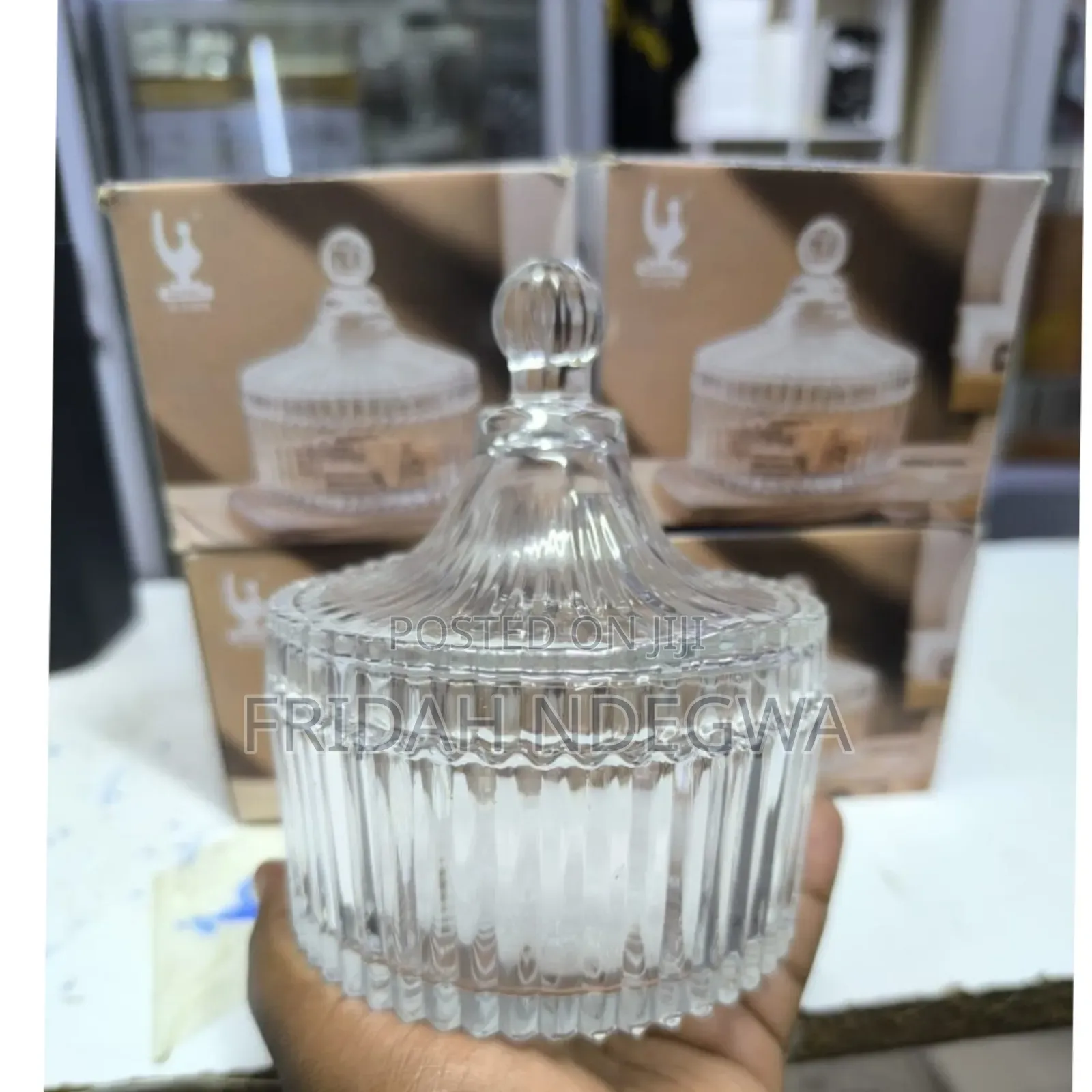 Classy Glass Sugar Dish