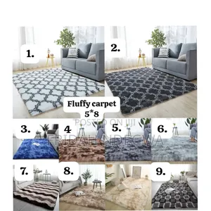 Fluffy Plain Carpets* 
 *Color:* as in the Grid
Size : 5*8