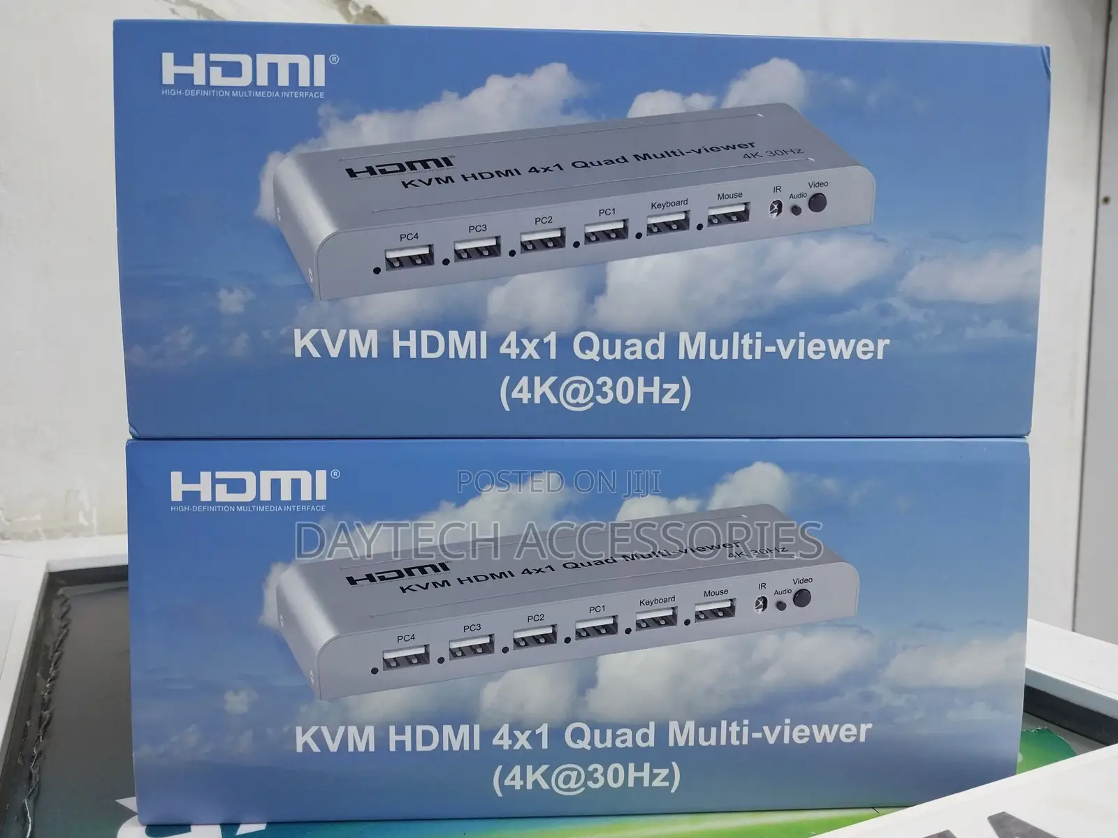 Hdmi Switch 4x1 KVM Quad Multiviewer With Ir Remote 1080p