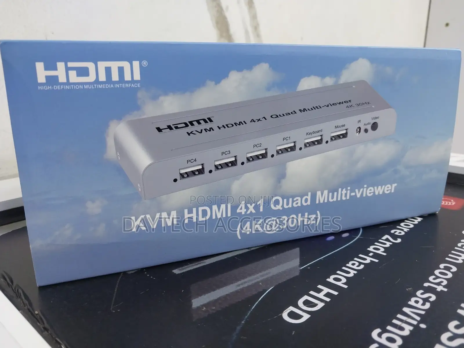 KVM Hdmi 4x1 Quad Multi Viewer Switch 4 in 1 Out Vedio Processor.