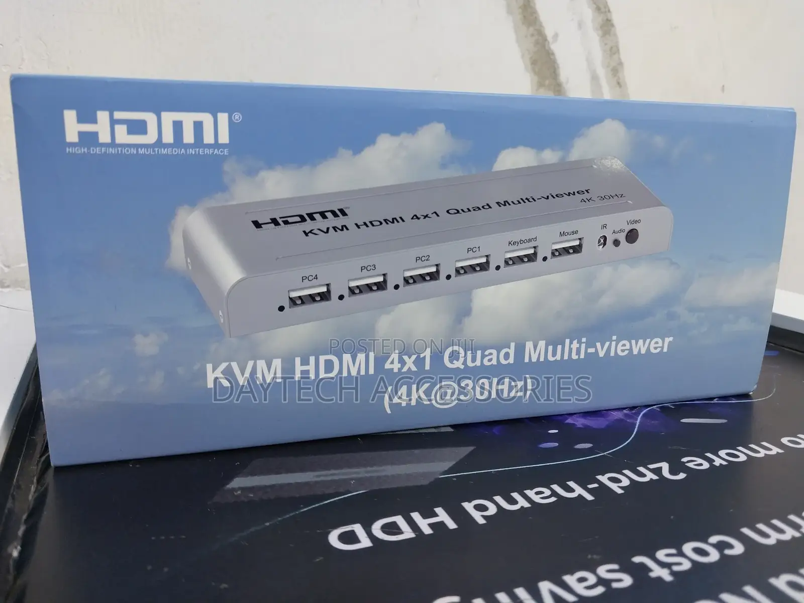KVM Hdmi 4x1 Quad Multi Viewer Switch 4 in 1 Out Vedio Processor.