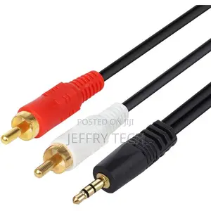 3.5mm Male Jack Stereo Cable 1.5m - Jack to White and Red