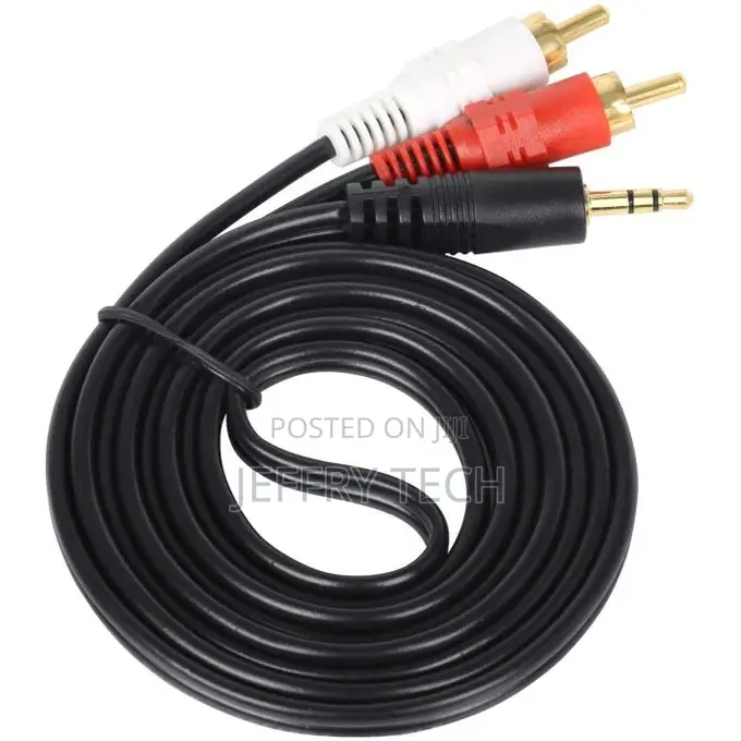 3.5mm Male Jack Stereo Cable 1.5m - Jack to White and Red