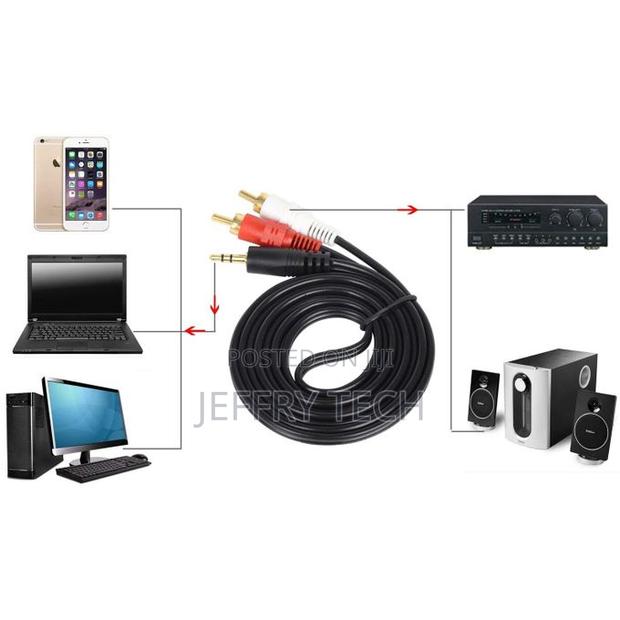 3.5mm Male Jack Stereo Cable 1.5m - Jack to White and Red - thumbnail 4