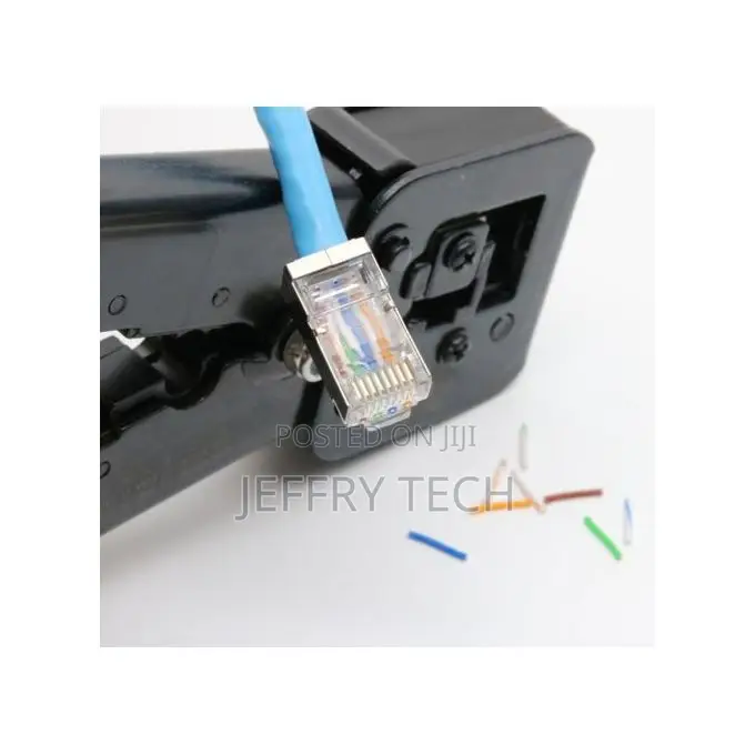50 PCS Metal Rj45 Connector Cat 5 / 6- Shielded Rj45 Plugs