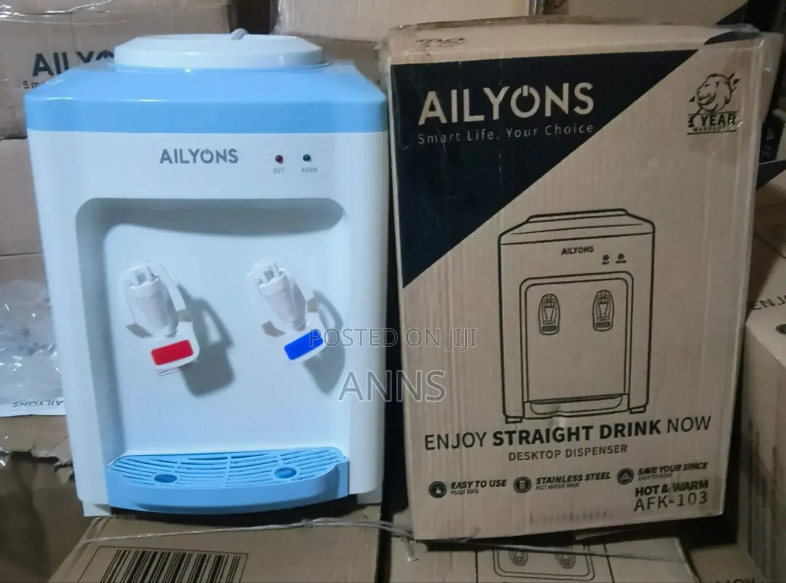 Ailyons Afk-103 Table Top Hot Normal Water Dispenser
