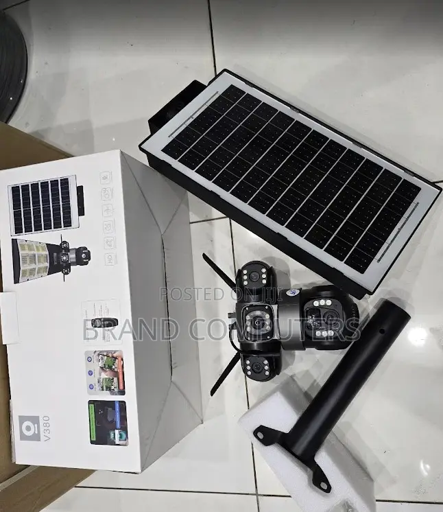 Solar Flood Light Street Light Solar 4g Triple Camera