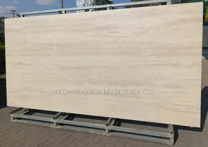 Travertine Veincut Beige Island Sintered Stone 3.2m by 1.6m