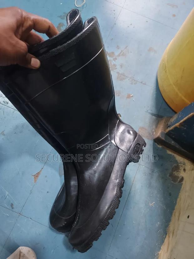 Light Duty Black Gumboots - thumbnail 3