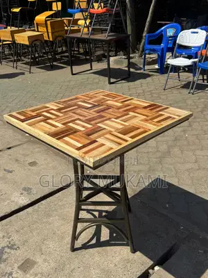 Wooden Square Restaurant And Bar Table