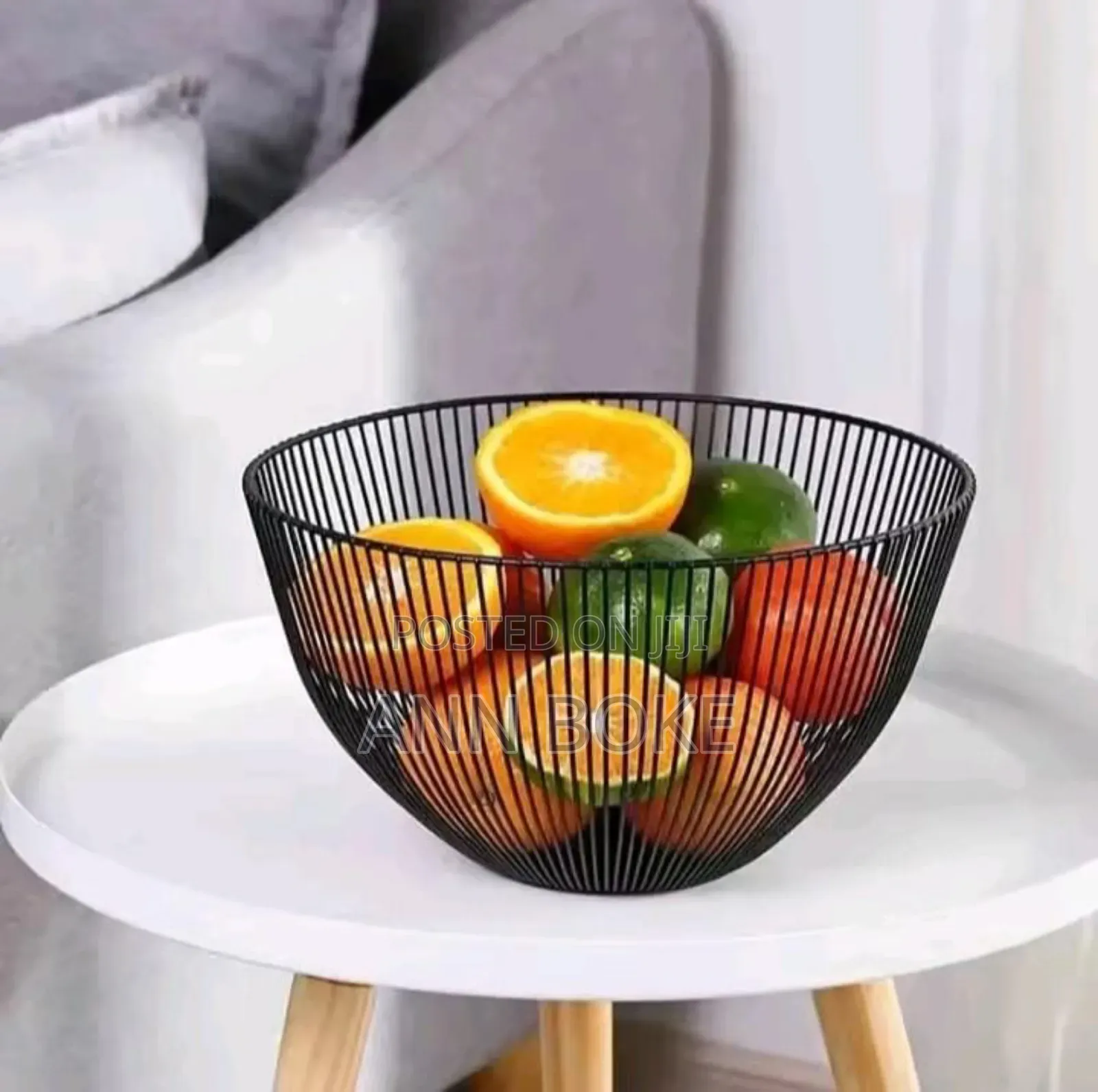 *Round Decorative Fruit Basket Available* * Black Gold L