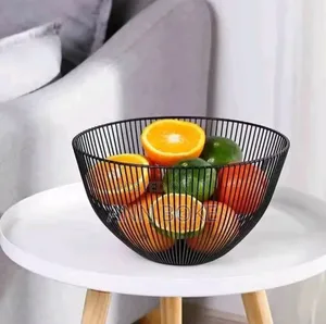 *Round Decorative Fruit Basket Available* * Black Gold L