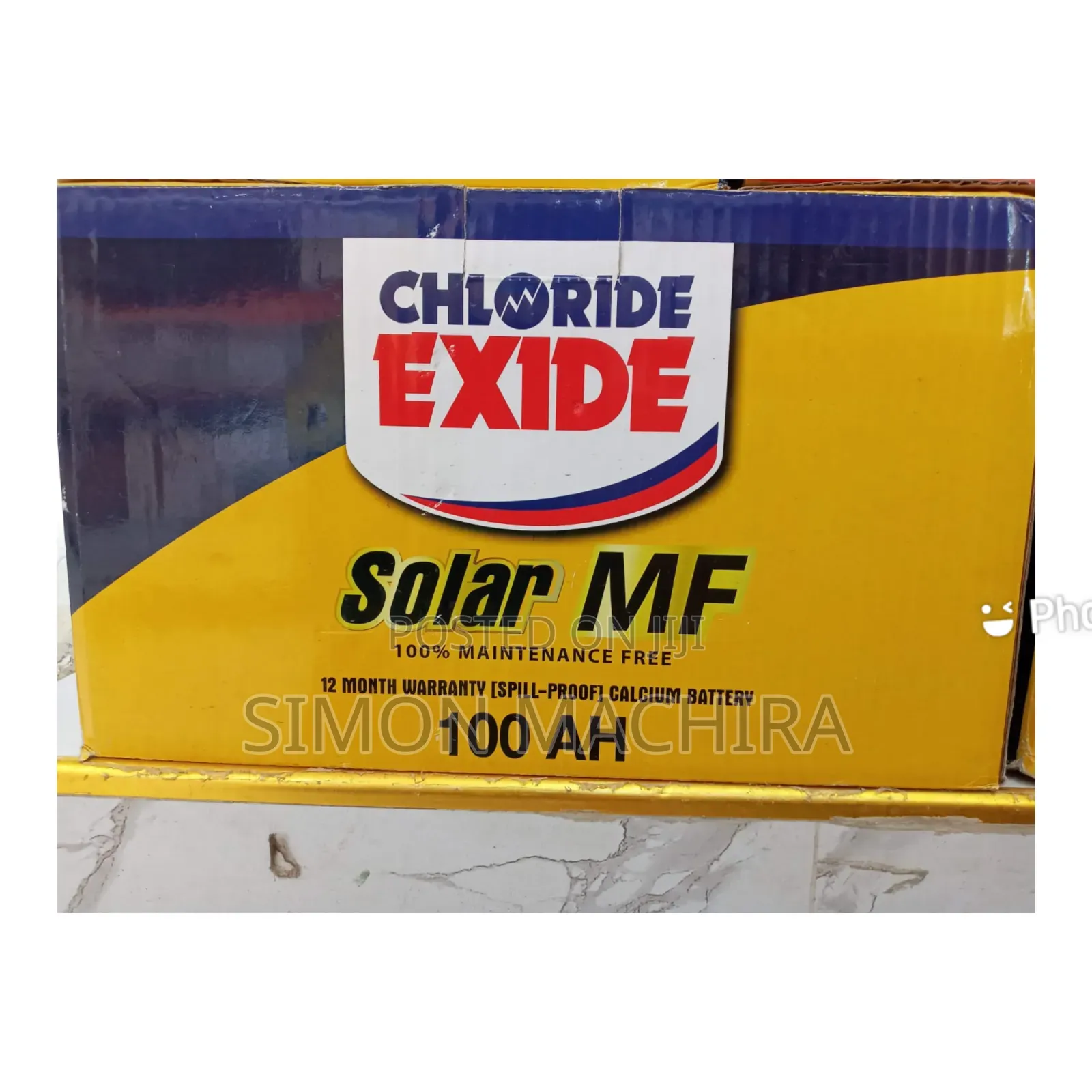 Chloride 100ah Solar Battery