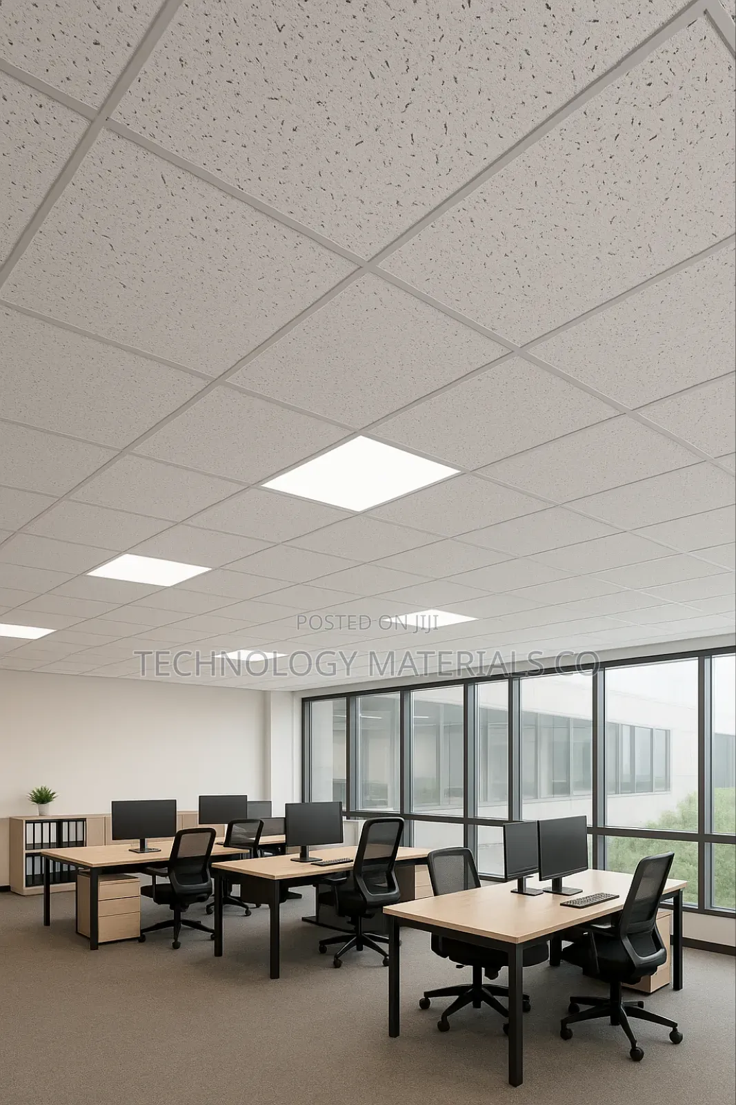 Mineral Fiber Acoustic Ceiling Tiles 13mm(Incl. Of Grid Accessories)