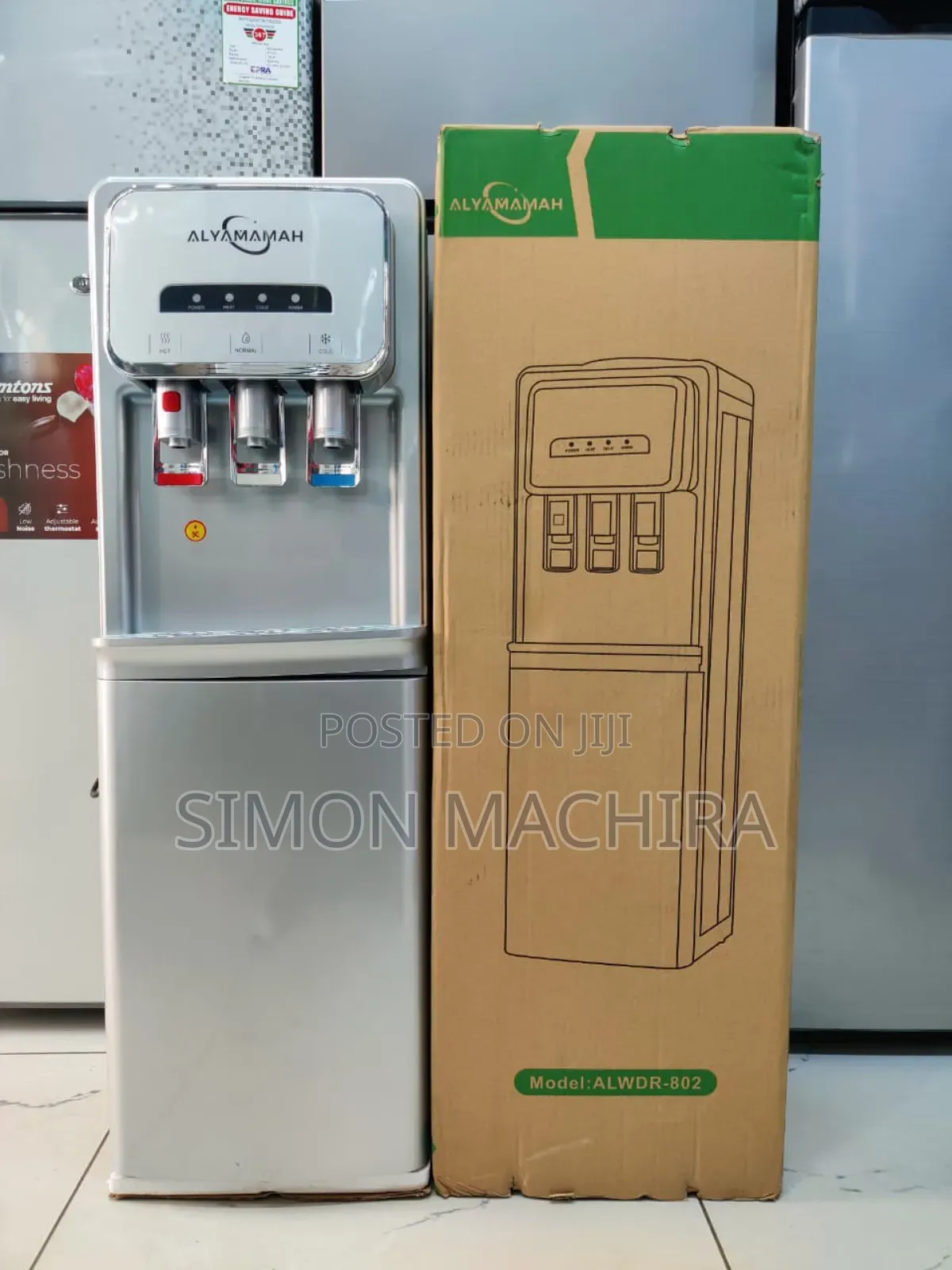 3 Tap Hot, Normal and Cold Compressor Cooling Dispenser Alyamamah