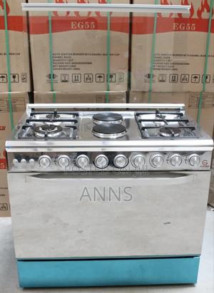 60 by 90 Eurochef 4+2 Standing Cooker . - thumbnail 2