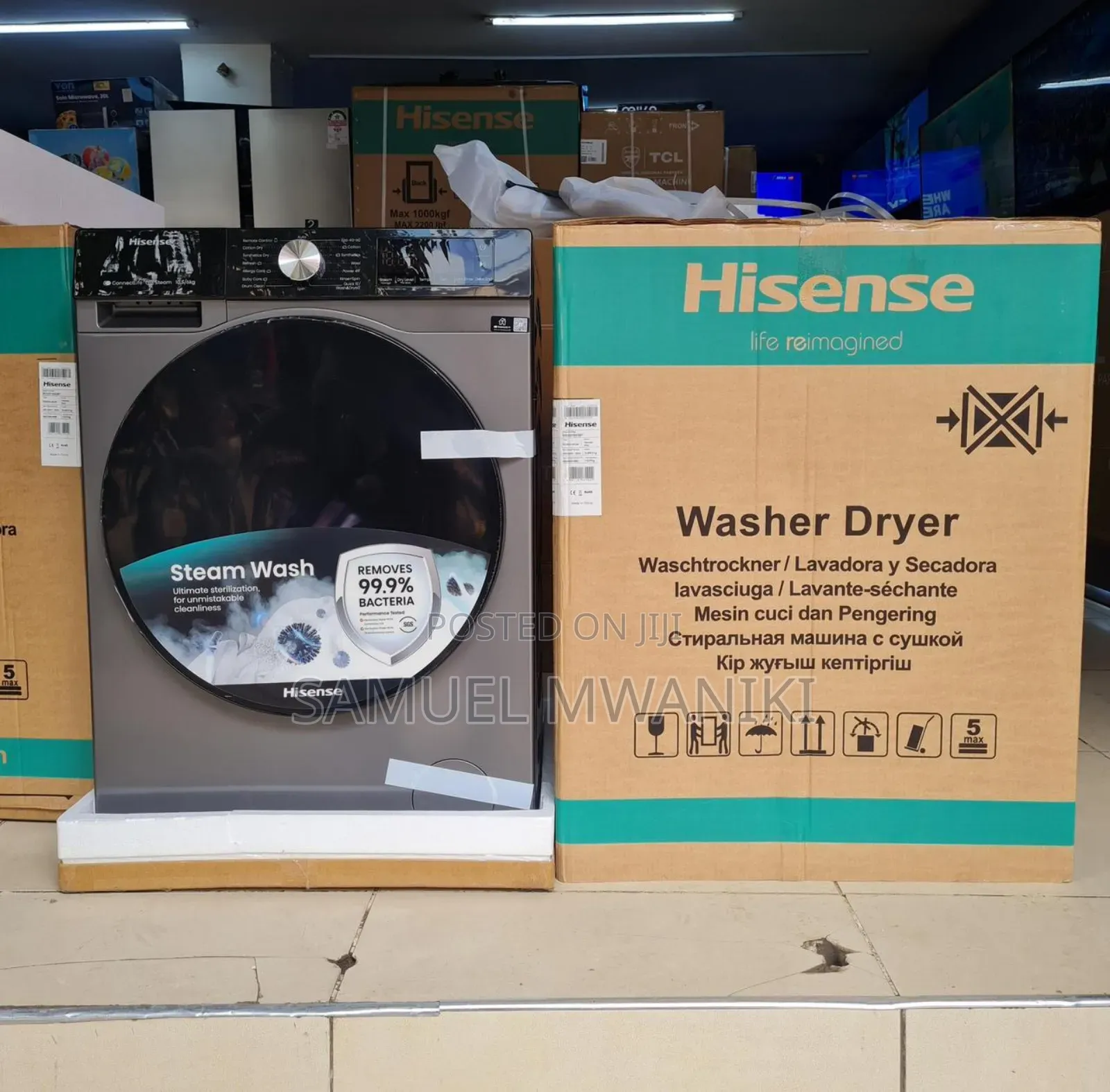 Hisense 10.5/6kg Front Load Wash Dry Washing Machine Full Automatic