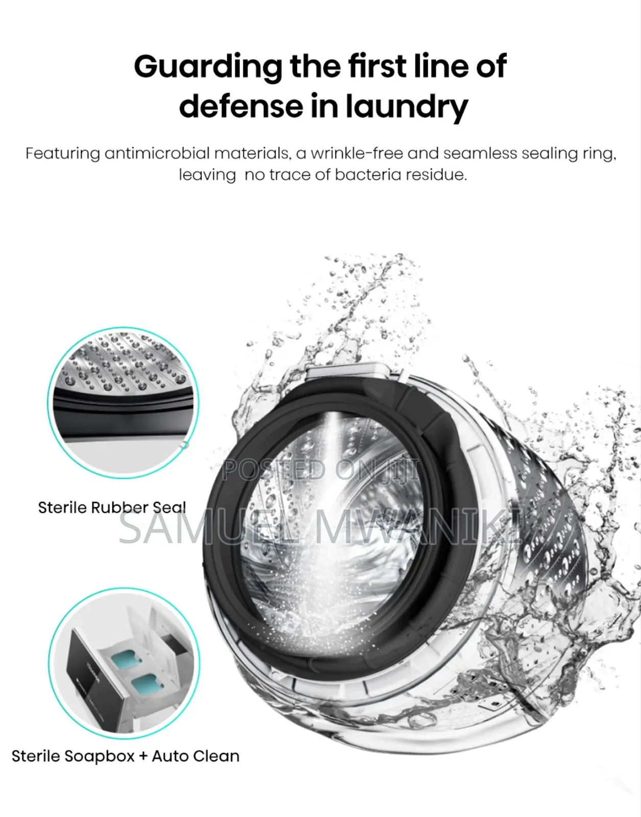 Hisense 10.5/6kg Front Load Wash Dry Washing Machine Full Automatic