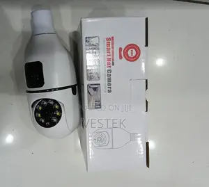 Dual Lens Bulb Camera V380 Pro Quality 360 Degrees Bulb Dual CCTV