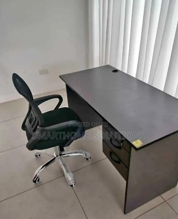 Black Office Desk. New