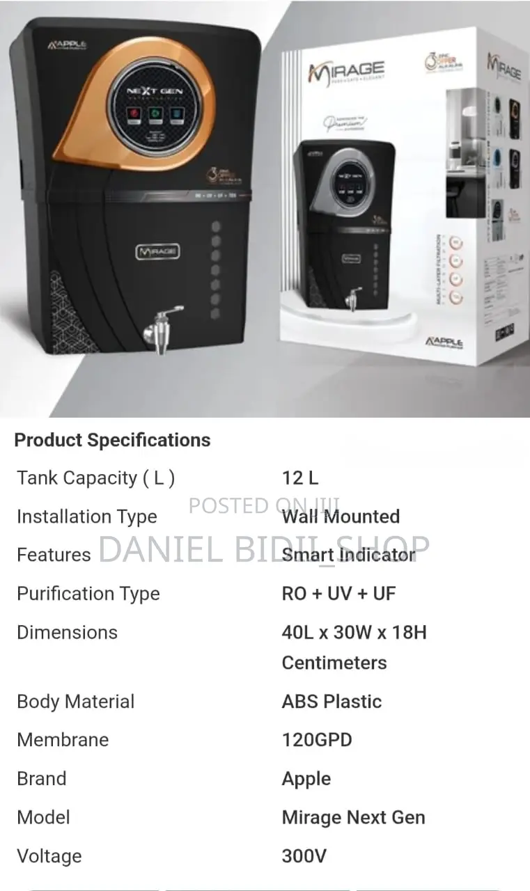 Apple Mirage Water Purifier