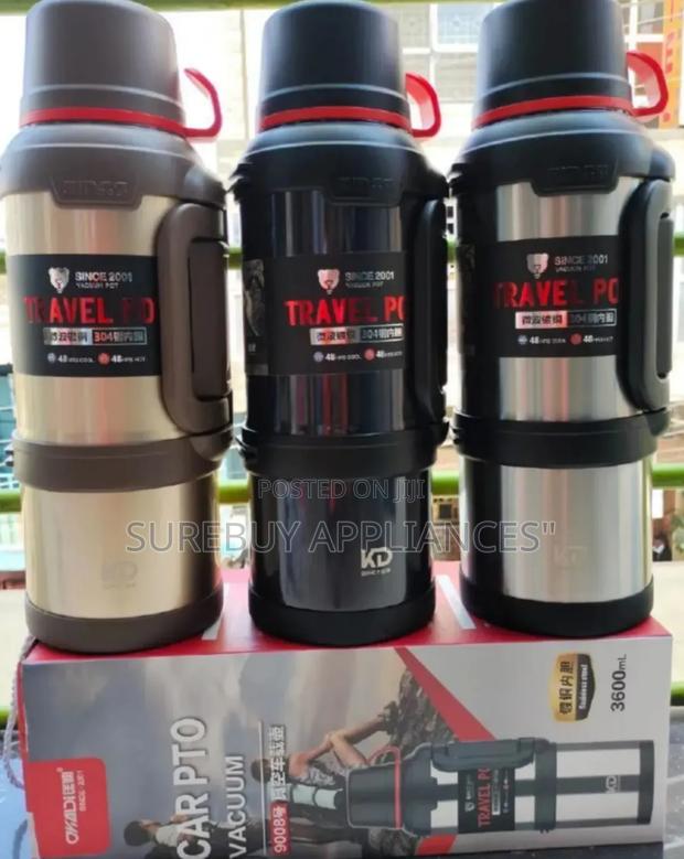 Kd Executive Capto Vacuum Flask;Stainless Steel Strainer 4l
