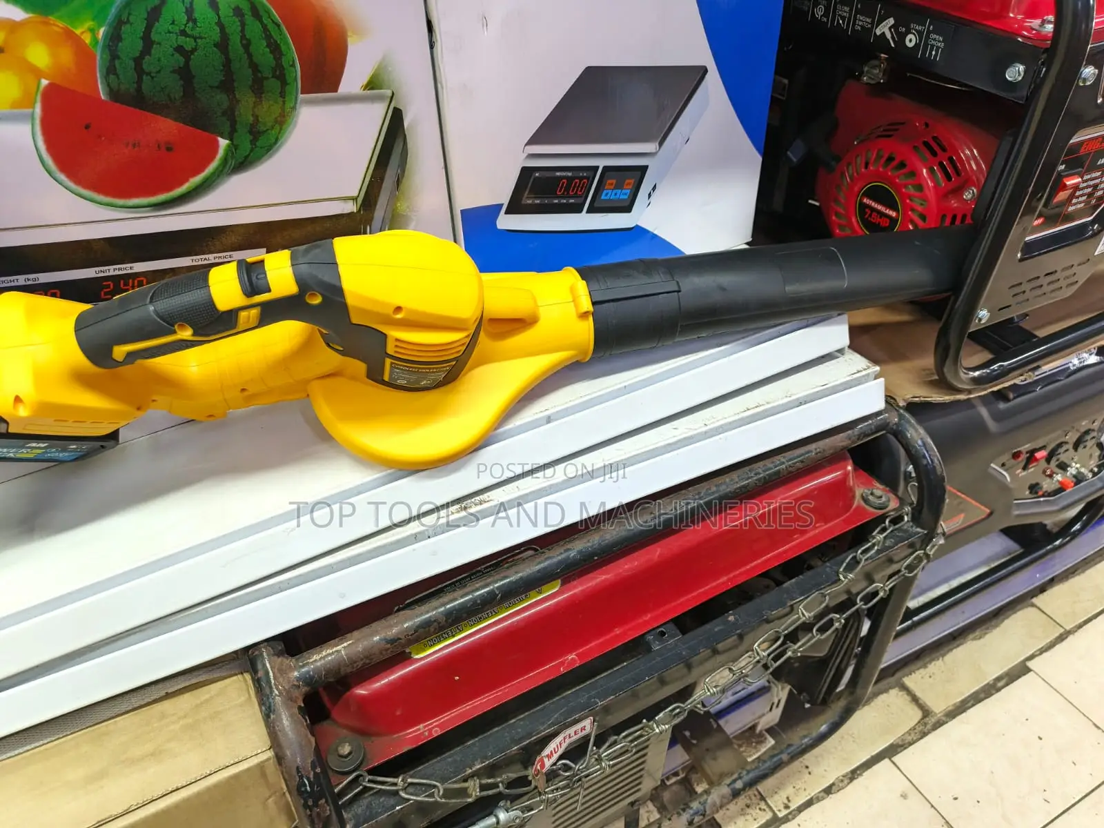 98v Lithium Electric Cordless Leaf Blower With 2 Batteries