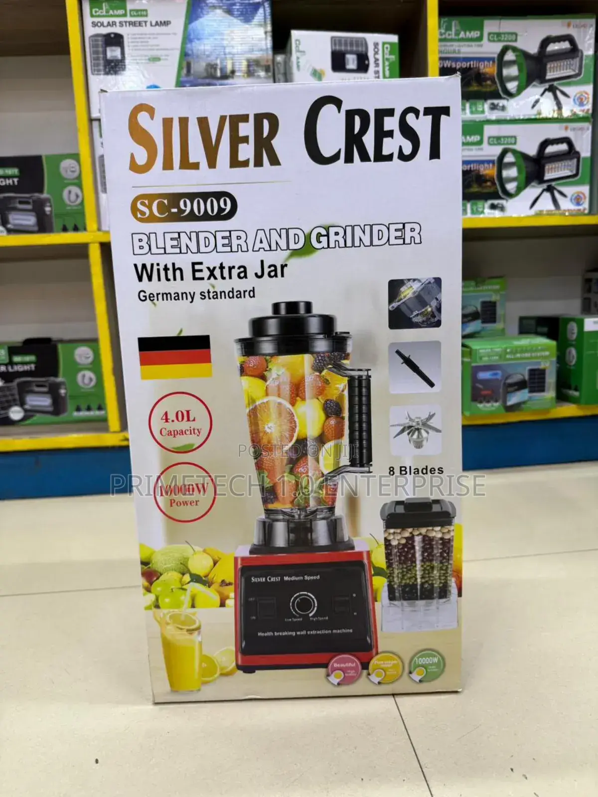 10000 Watts Silver Crest Blender 2 in 1-4litres