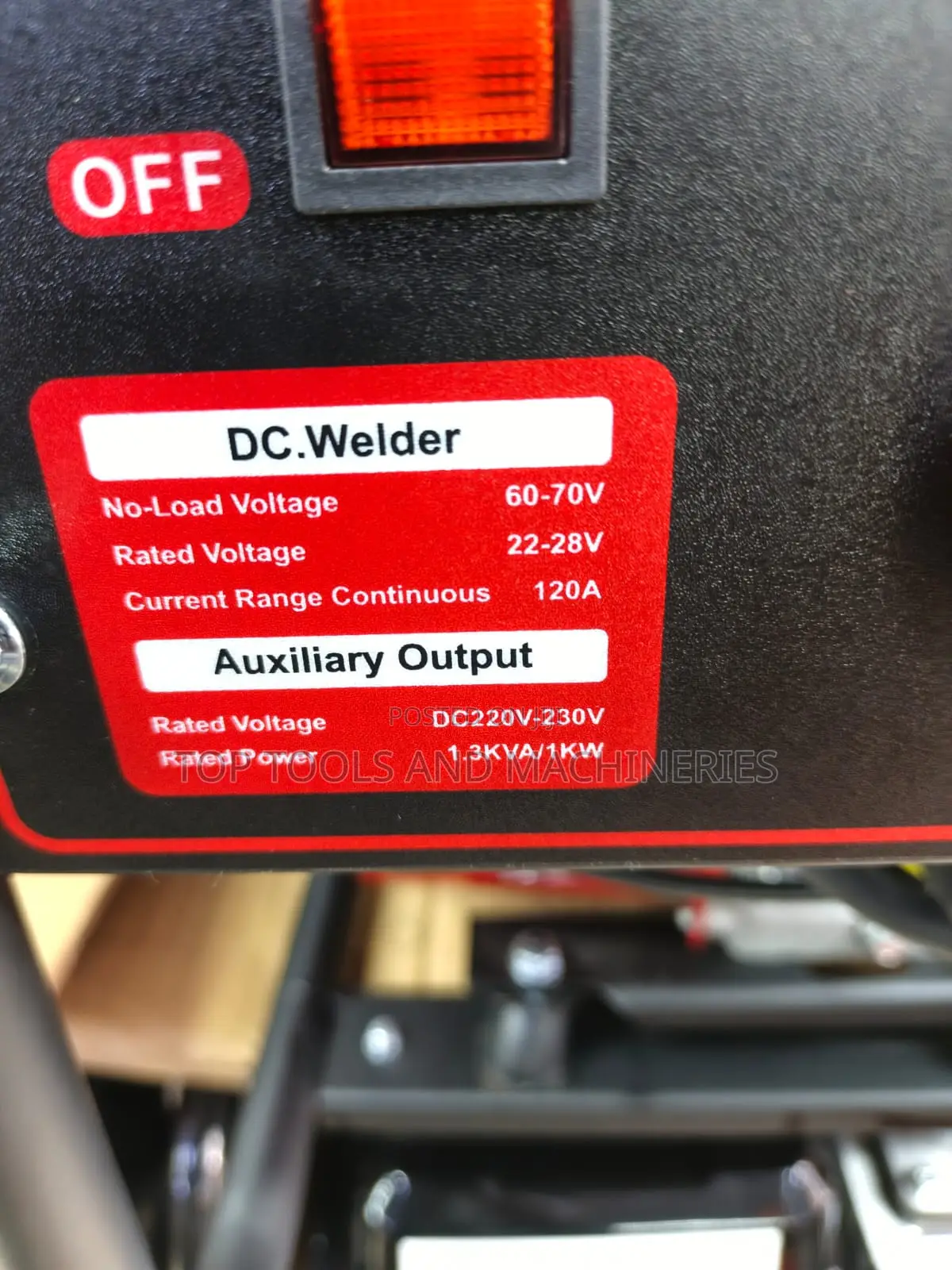 Maxmech Wg-200i 1.3kva 120amp Welding Generator
