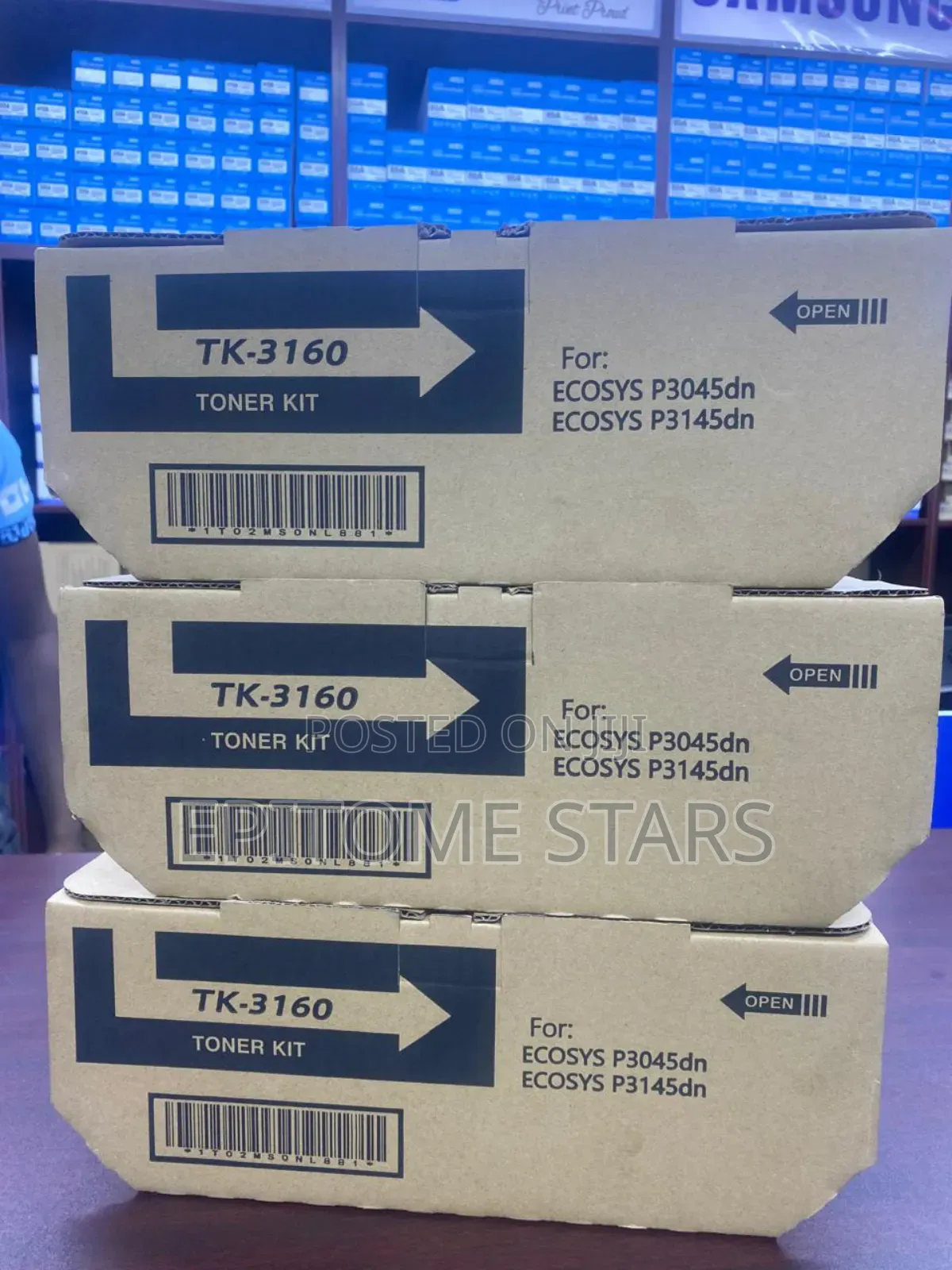 Kyocera Ecosys P3145dn/P3060dn Toner Tk 3160 Yield Above 12,500 Pages