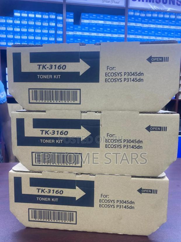 Kyocera Ecosys P3145dn/P3060dn Toner Tk 3160 Yield Above 12,500 Pages