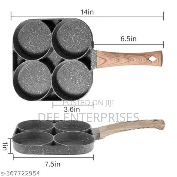 Heavy Granite Non~Stick 3 Slot or 4 Slot Pan Cake /Egg Pan - thumbnail 2