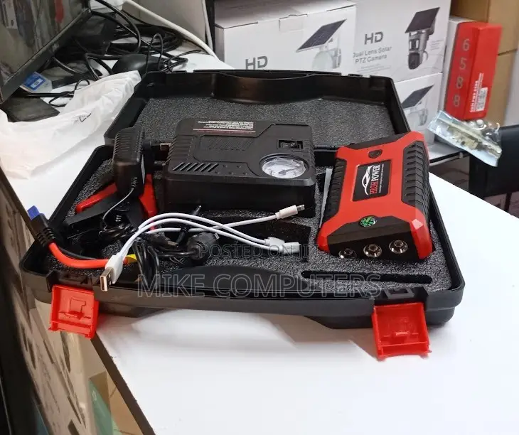 Car Jump Starter With a Tyre Inflator