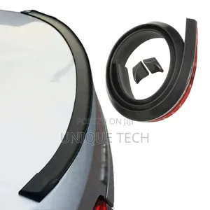 Black Rubber Car Spoiler Universal Fit Trunk Lip
