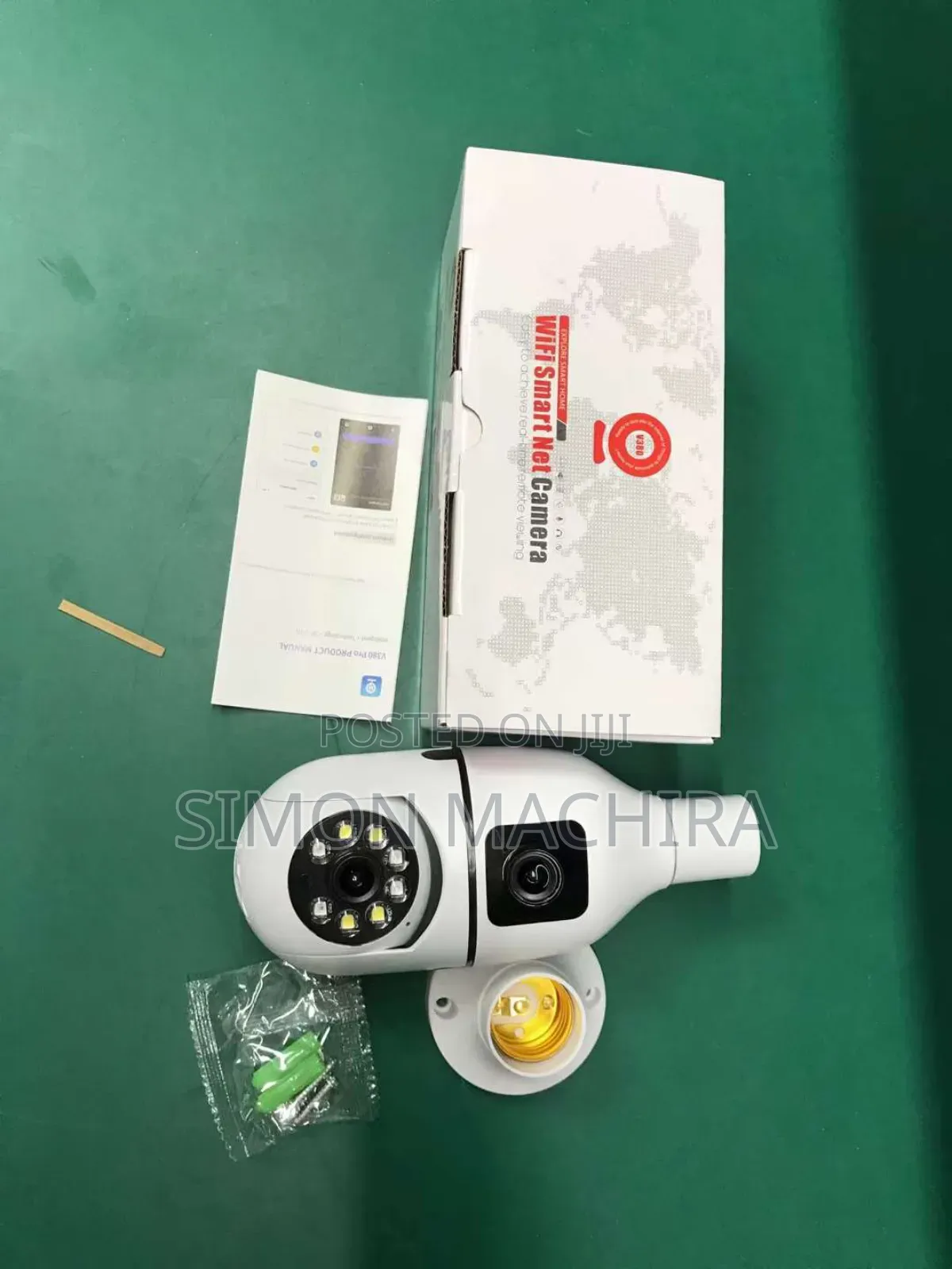 Dual Lens Bulb PTZ Camera Nanny Camera