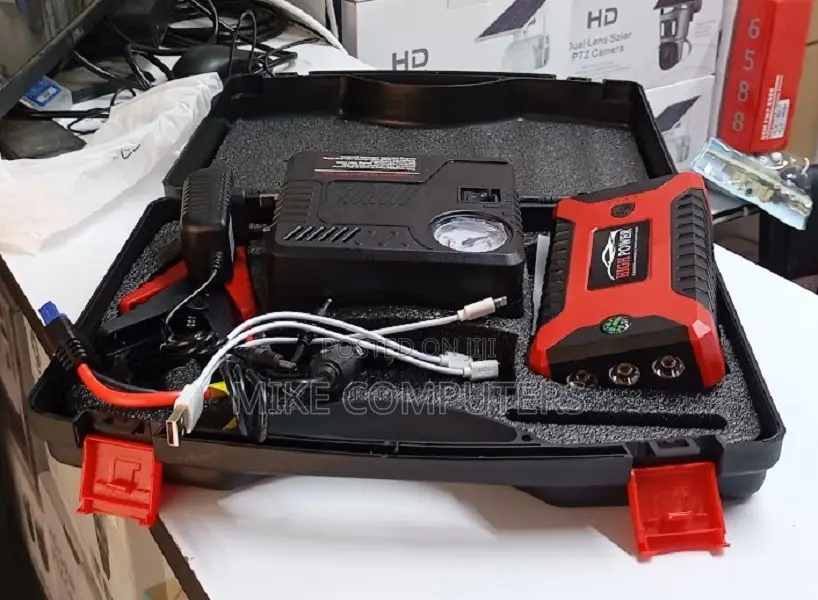 12v Jam Starter With Air Compressor Portable
