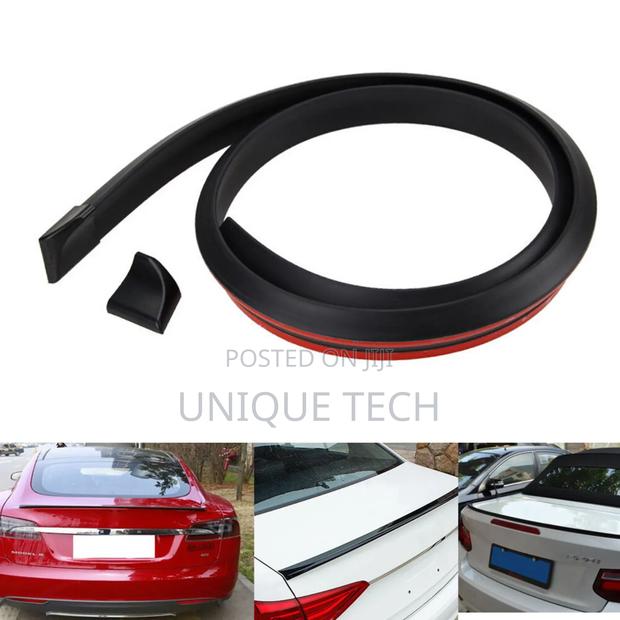 Car Rubber Spoiler Universal Black Rear Lip Protective Design