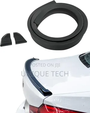 Universal Flexible Black Rubber Car Spoiler Sporty Trunk Lip