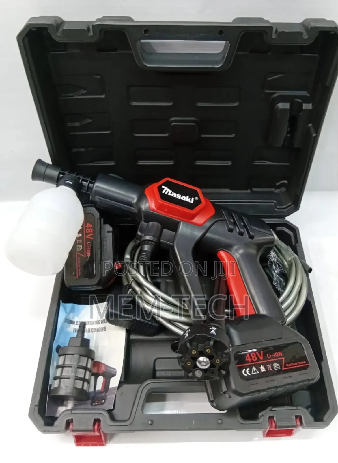 Cordless/Rechargeable Carwash Machine 48v