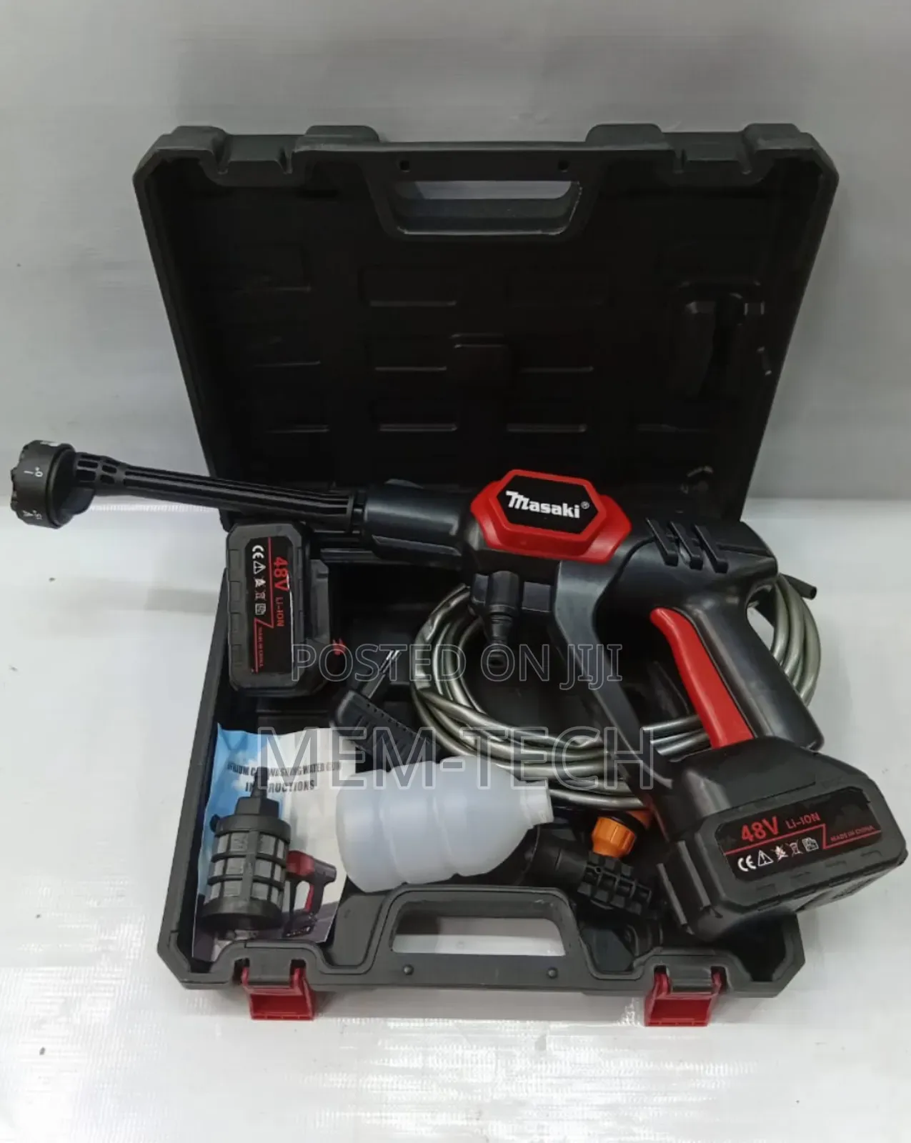 Cordless/Rechargeable Carwash Machine 48v