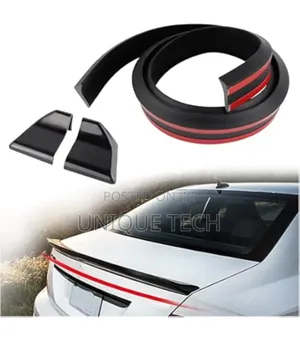Universal Black Rubber Car Spoiler /Rear Lip Spoiler