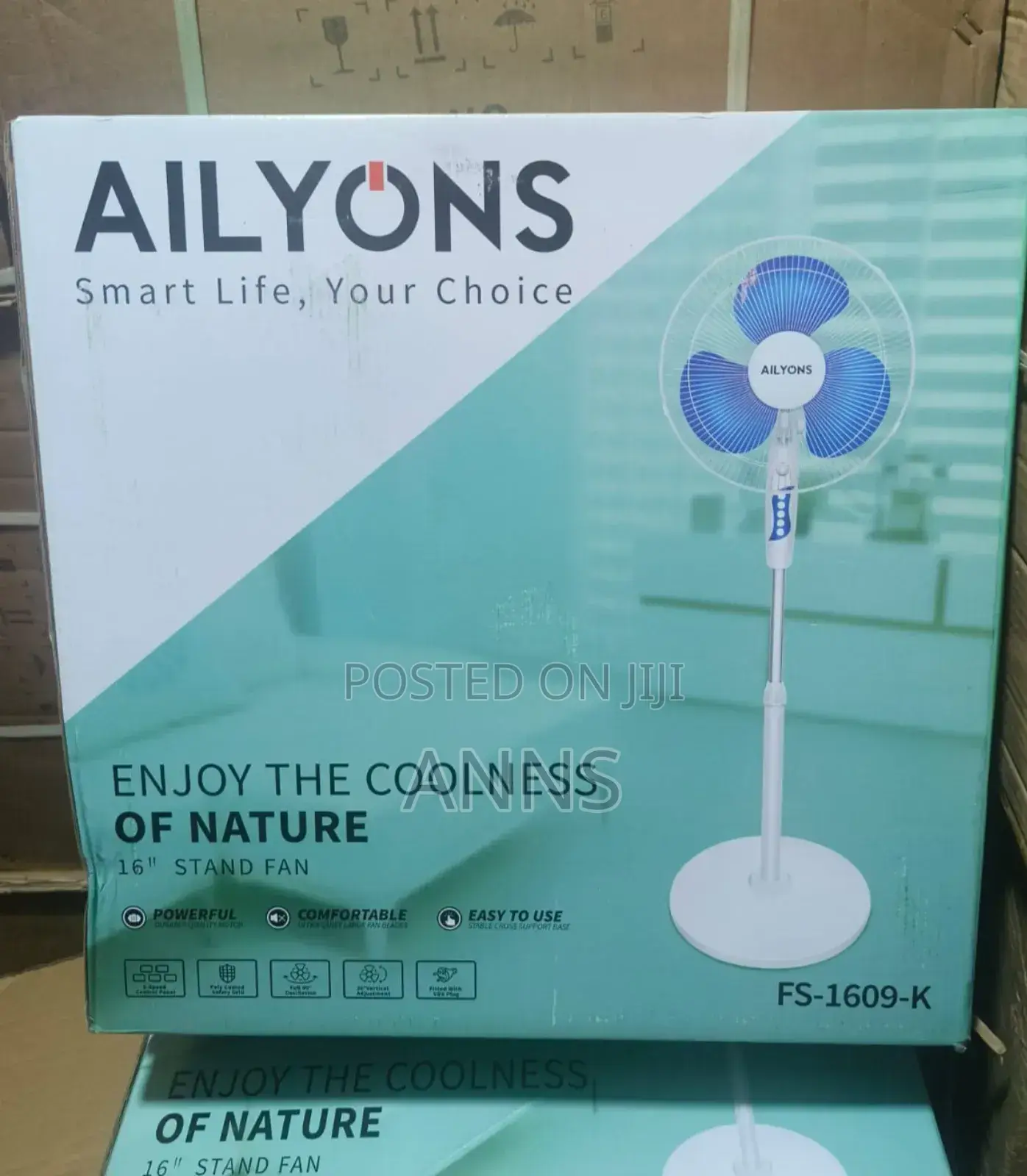 Ailyons 16 Inches Standing Fann.