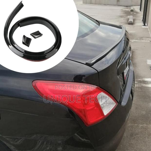 Flexible Black Car Rubber Spoiler Universal Trunk Lip Upgrade